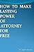 How To Make Lasting Power Of Attorney For Free by Nigel Johnson
