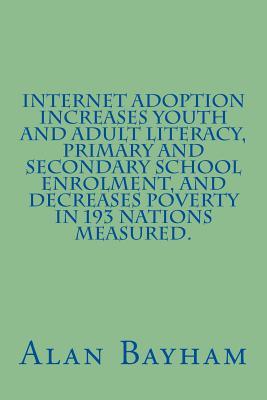 Internet Adoption Increases Youth and Adult Literacy, Primary and Secondary School Enrolment, and Decreases Poverty in 193 nations Measured