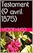 Testament (9 avril 1875) (French Edition)