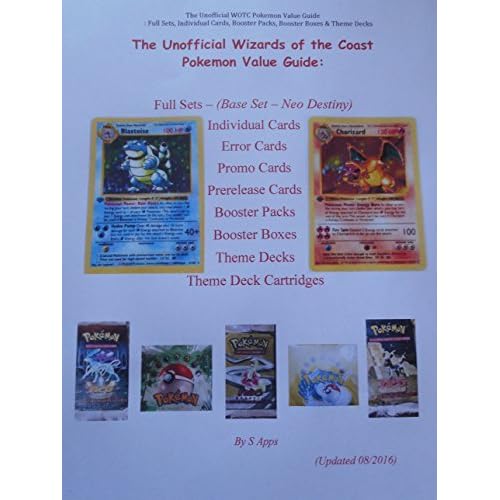 The Unofficial Wizards Of The Coast Pokemon Card Value Price Guide By Steven Apps