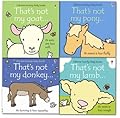 Farm Yard Animals Collection Usborne Touchy-Feely 4 Books Set