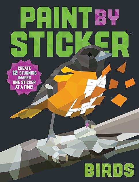 Paint by Sticker: Birds: Create 12 Stunning Images One Sticker at a Time!