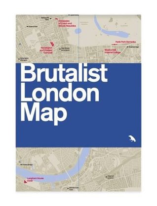 Brutalist London Map (Blue Crow Media Architecture Maps)