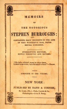 Memoirs of the Notorious Stephen Burroughs of New Hampshire (Hardcover)