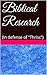 Biblical Research: (In defense of "Thrisc")