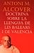 Doctrina sobre la llengua de les Balears i de València