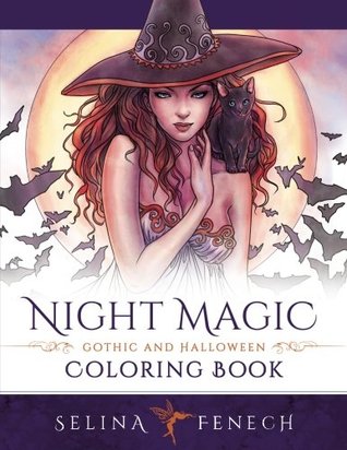 Night Magic - Gothic and Halloween Coloring Book (Paperback)