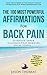 Affirmation | The 100 Most Powerful Affirmations for Back Pain | 2 Amazing Affirmative Bonus Books Included for Health & Stress: Establish Inner Dialogue That Removes Focal Stress