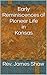 Early Reminiscences of Pioneer Life in Kansas
