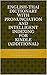 English-Thai Dictionary With Pronunciation and Intelligent Indexing (additional)