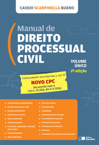 Manual de Direito Processual Civil - Lei Nº 13.105, de 16.03.2015 - Vol. Único