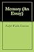 Memory (An Essay)