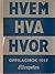 Hvem hva hvor 1957 : Aftenpostens oppslagsbok