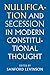 Nullification and Secession in Modern Constitutional Thought