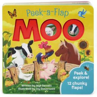 Moo: Peek-a-Flap Children's Board Book (Board Book)