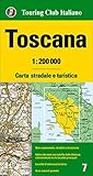 Tuscany (Toscana), Regional Road Map (1:200,000)