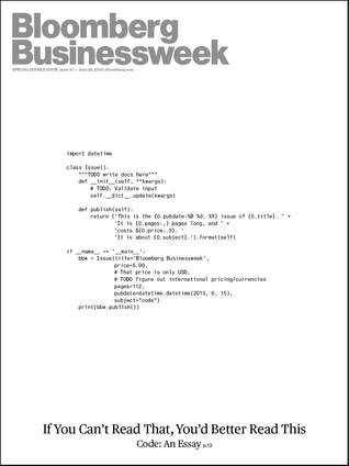Bloomberg Businessweek: Code: An Essay
