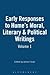 Early Responses to Hume's Moral, Literary & Political Writings by James Fieser