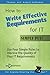 How to Write Effective Requirements for IT - Simply Put!: Use Four Simple Rules to Improve the Quality of Your IT Requirements (Business Analysis Fundamentals - Simply Put! Book 2)