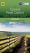 AA Walker's Map Central Peak District