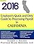 2016 Employer's Quick and Dirty Guide to Processing Payroll in California