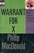 Warrant for X by Philip MacDonald Warrant for X by Philip MacDonald