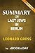Summary of The Last Jews in Berlin: by Leonard Gross | Includes Analysis on The Last Jews in Berlin