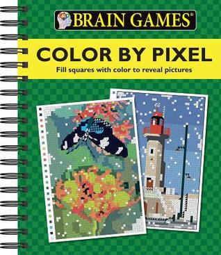 Brain Games - Color by Pixel (Spiral-bound)