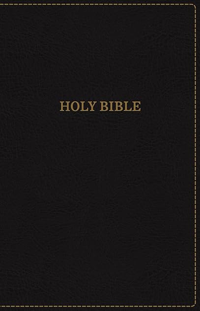 KJV Holy Bible: Large Print Thinline Bible, Black Leathersoft, Red Letter, Comfort Print: King James Version