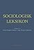 Sociologisk leksikon by Steen Nepper Larsen