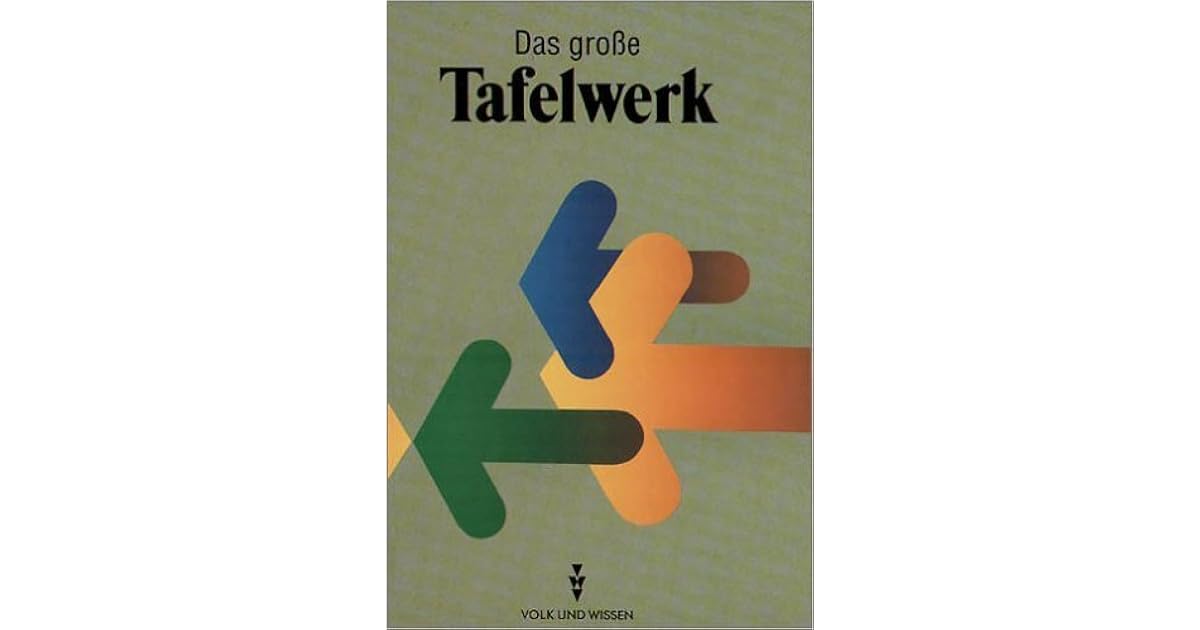 Das Grosse Tafelwerk By Barbel Grimm