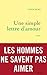 Une simple lettre d'amour: roman (Littérature Française) (French Edition)