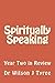 Spiritually Speaking: Year ...