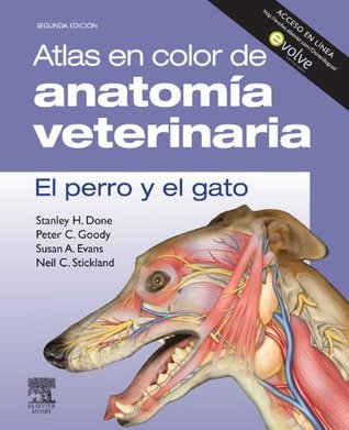 Atlas en color de anatomía veterinaria. El perro y del gato (incluye evolve) (Spanish Edition)