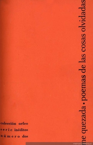 Poemas de las  Cosas Olvidadas