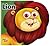 Mini Bus: Early Learning Cut Out board book- Lion