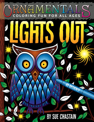 OrnaMENTALs Lights Out: 40 Lighthearted Designs to Color with Dramatic Black Backgrounds (Paperback)