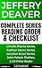 Jeffery Deaver Series Reading Order & Checklist: Series List in Order - Lincoln Rhyme Series, Kathryn Dance Series, Location Scout Series, & All Other Books (Listabook Series Order Book 34)