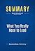 Summary: What You Really Need to Lead: Review and Analysis of Kaplan's Book