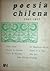 Poesia chilena 1907-1917 by Jaime Concha