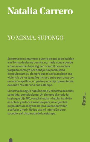Portada de Yo misma, supongo, de Natalia Carrero