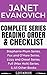 Janet Evanovich Series Reading Order & Checklist: Series List in Order - Stephanie Plum Series, Fox and O'Hare Series, Lizzy and Diesel Series, & All Other Books (Listabook Series Order Book 27)