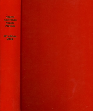 Odgers' Australian Senate Practice (Hardcover)