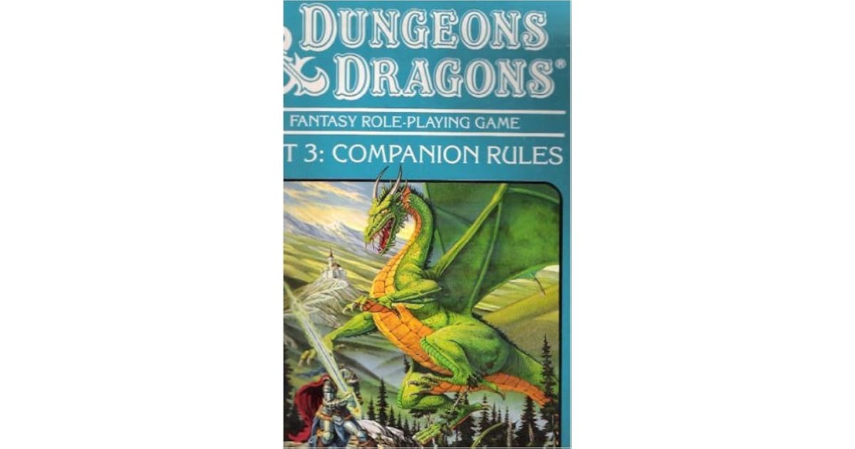 Dungeons and Dragons Set No. 3 Companion Rules by Frank Mentzer