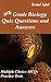 Grade 9 Biology Multiple Choice Questions and Answers (MCQs): Quizzes & Practice Tests with Answer Key (9th Grade Biology Worksheets & Quick Study Guide Book 1)