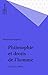 Philosophie et droits de l'...