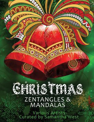 Christmas Zentangles and Mandalas: Coloring Books for Grown-Ups, Adult Relaxation