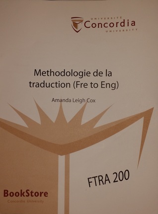 Methodologie de la traduction