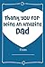 Thank You For Being An Amazing DAD! Love Journal Fill In Book: What I Love About Dad