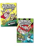 Captain Underpants Childrens 2 Books Collection Set NEW Radioactive Robo-boxers